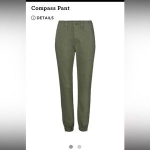 Cabi Compass Pant in army green size 12